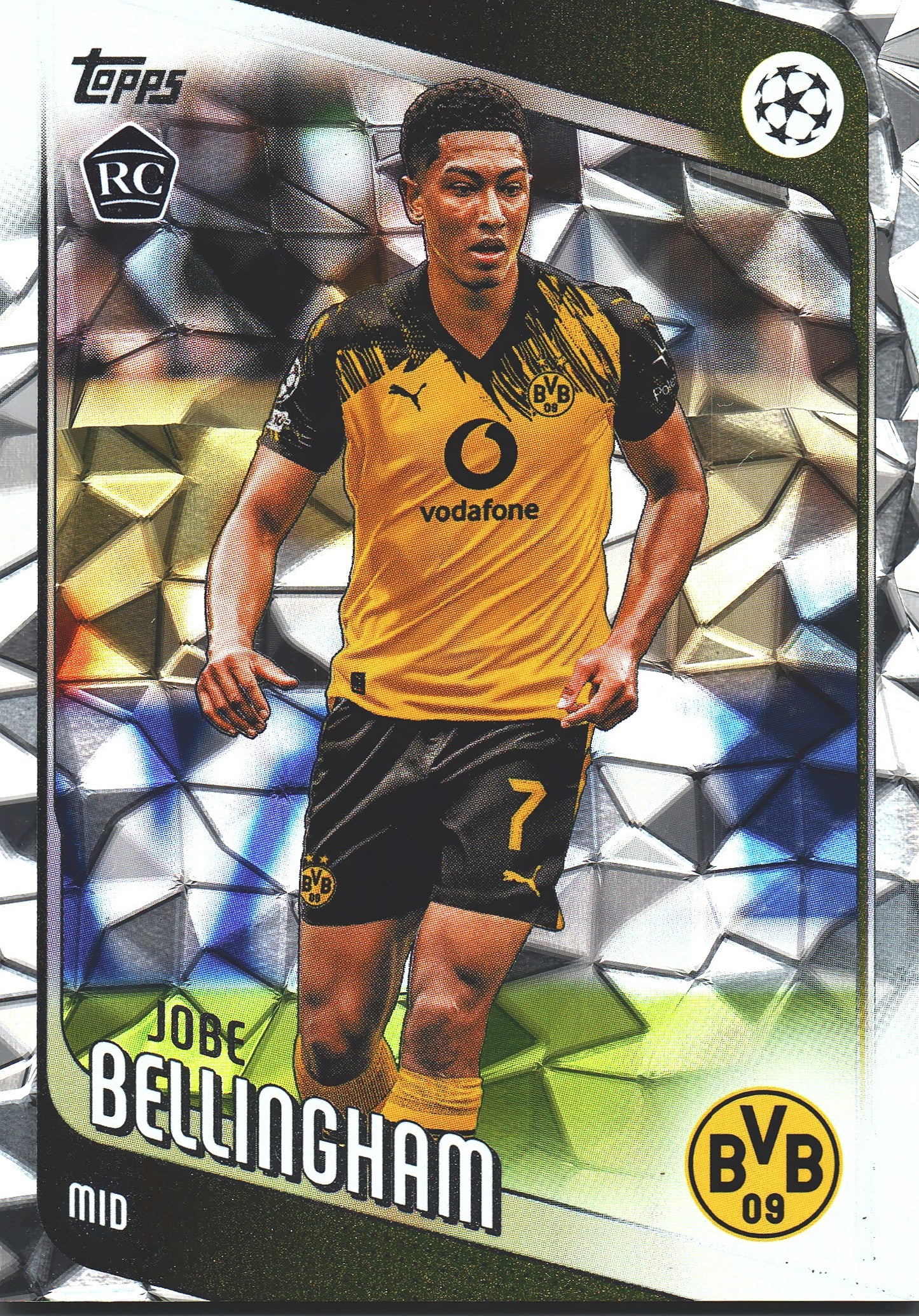 2025 Topps Flagship UCC Diamante Jobe Bellingham RC #5 Borussia Dortmund