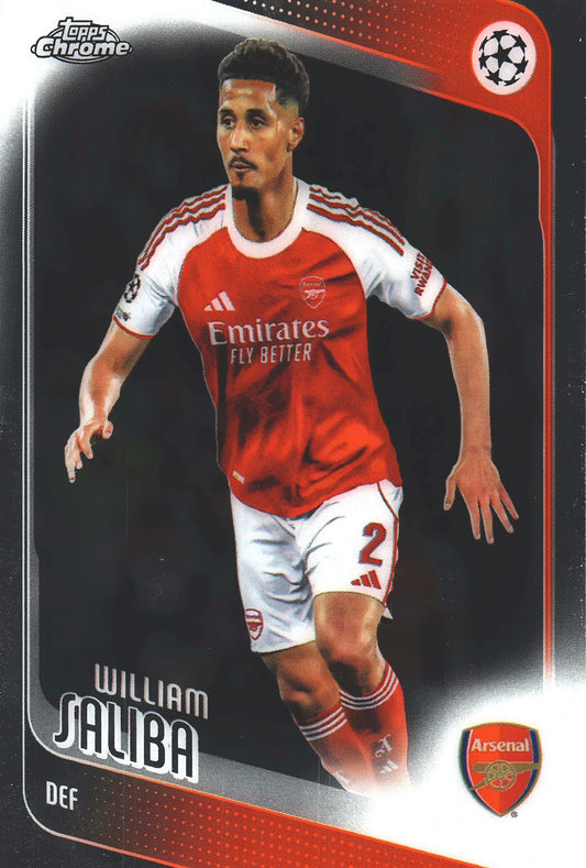 2025 Topps Chrome UCC William Saliba #113 Arsenal FC