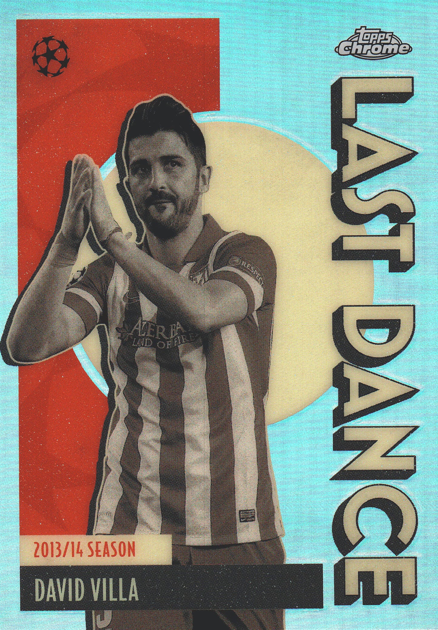 2025 Topps Chrome UCC Last Dance David Villa #LD-5 Atlético Madrid