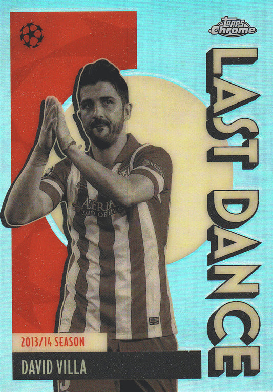 2025 Topps Chrome UCC Last Dance David Villa #LD-5 Atlético Madrid