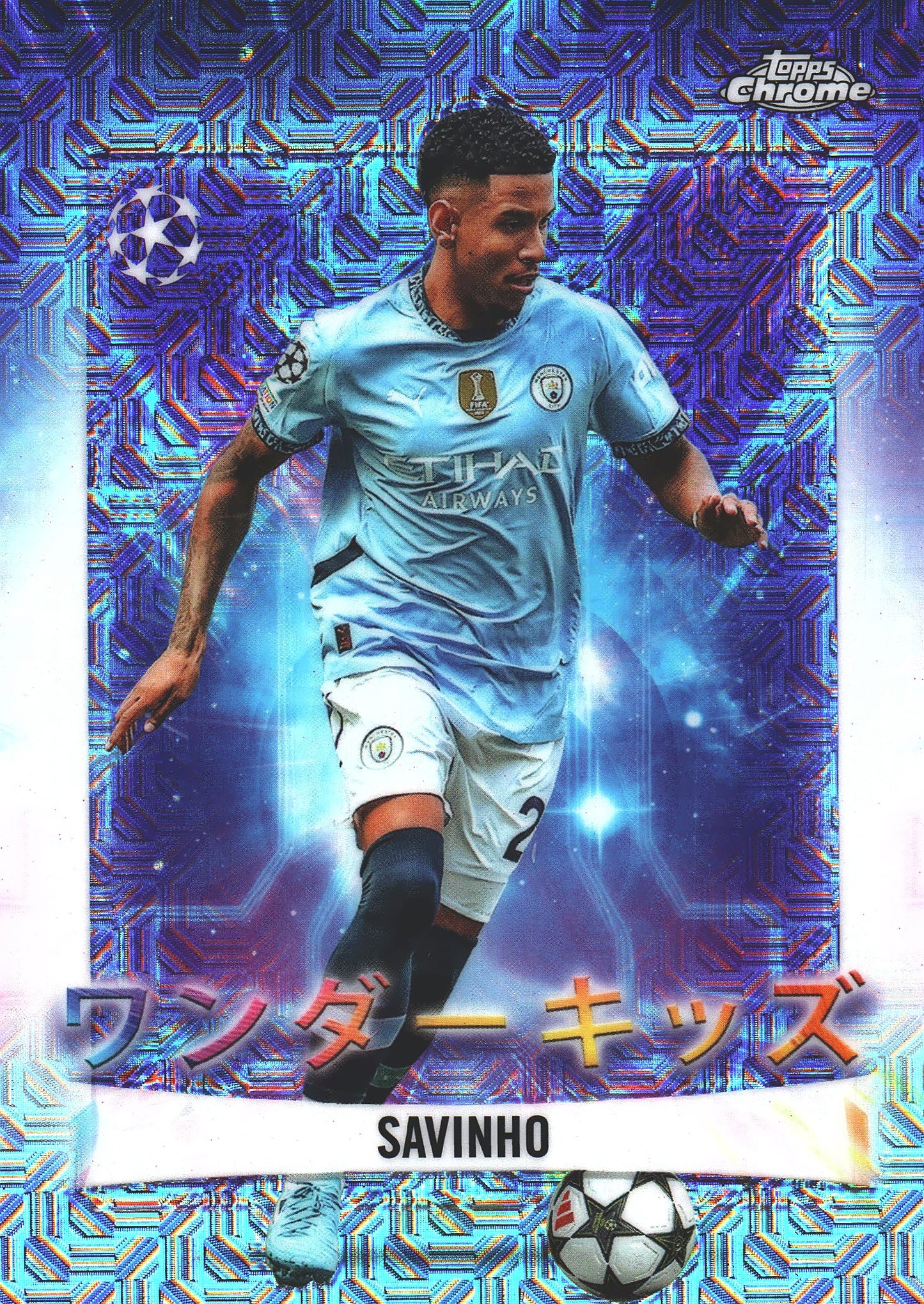 2024 Topps Chrome UCC Wonderkids Japan Mojo Savinho #WK-16 Manchester City