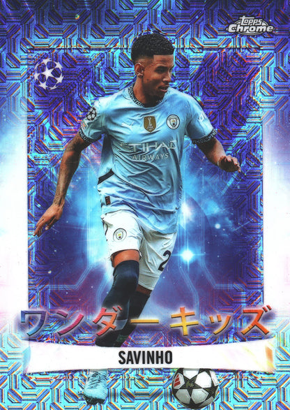 2024 Topps Chrome UCC Wonderkids Japan Mojo Savinho #WK-16 Manchester City