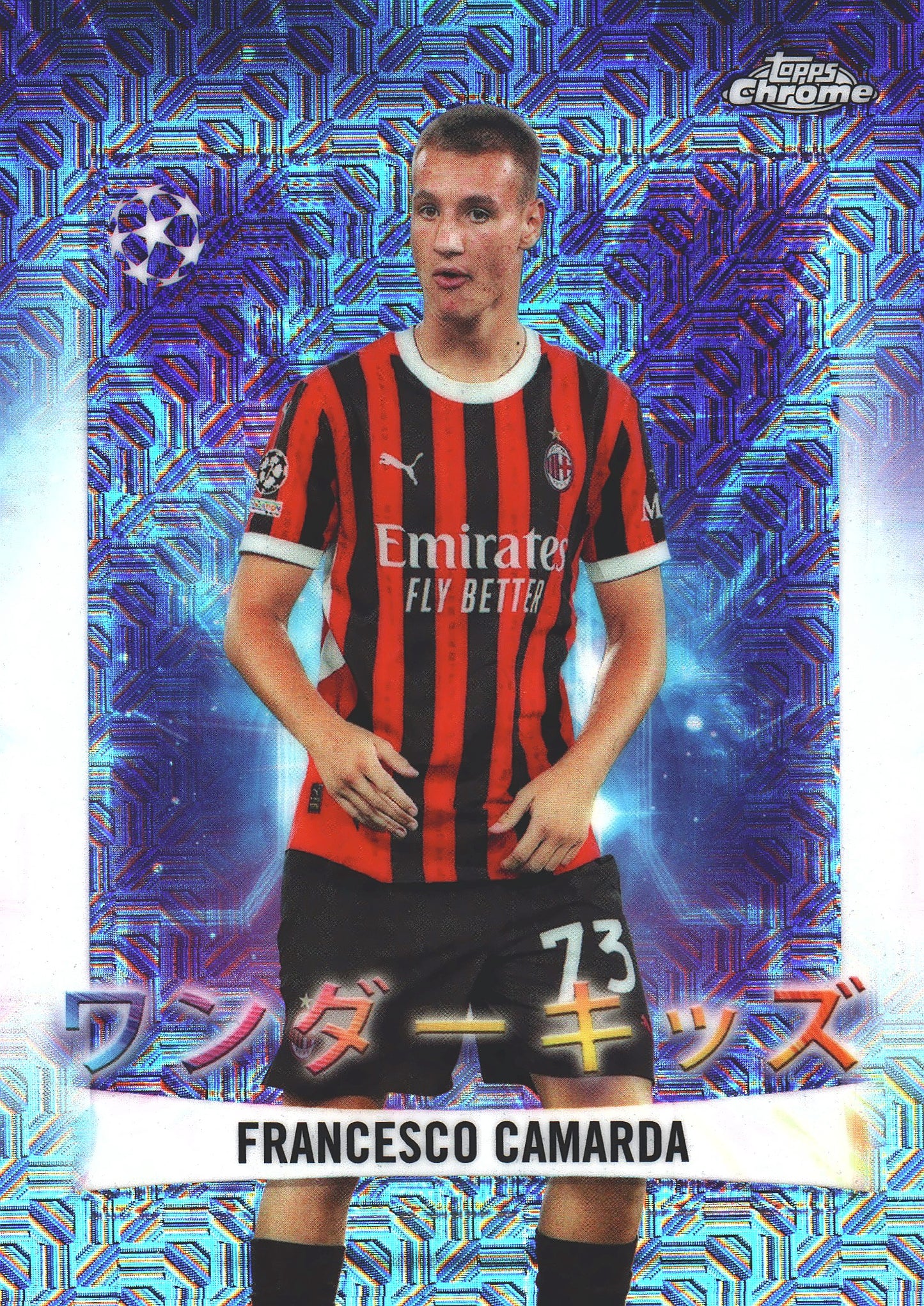 2024 Topps Chrome UCC Wonderkids Japan Mojo Francesco Camarda #WK-19 AC Milan