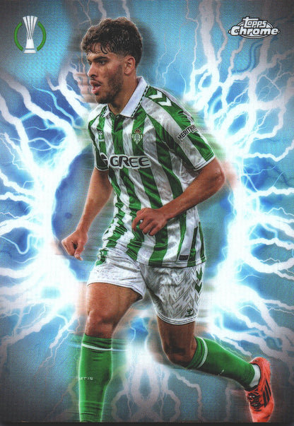 2024 Topps Chrome UCC Circle of Power High Voltage SP Abde Ezzalzouli #CP-26 Real Betis