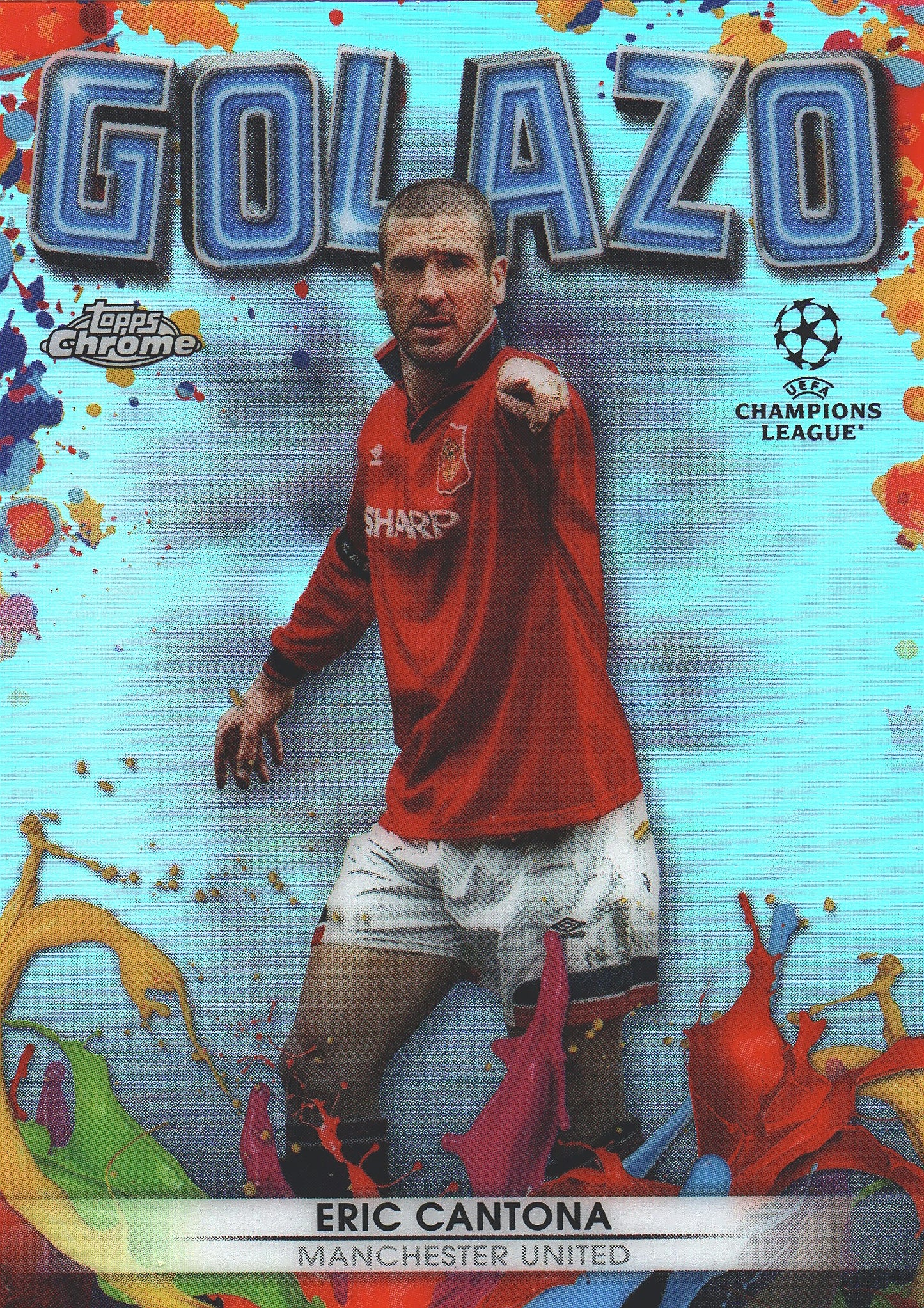 2021 Topps Chrome UCC Golazo Eric Cantona #G-8 Manchester United