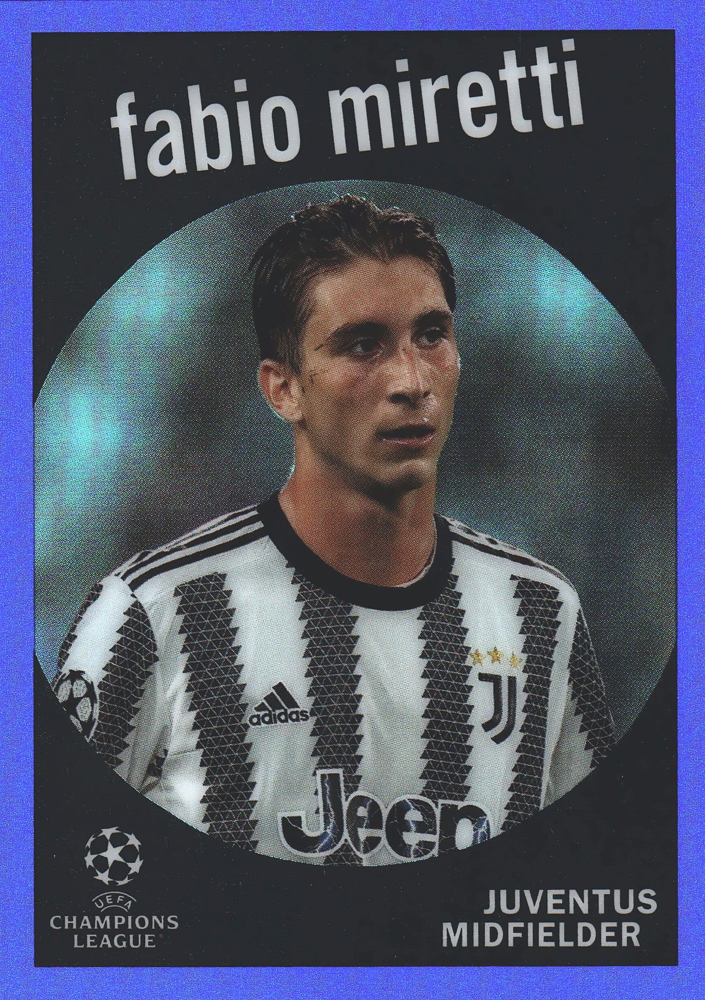 2022 Topps Chrome UCC 1959 Blue /150 Fabio Miretti #59-10 Juventus