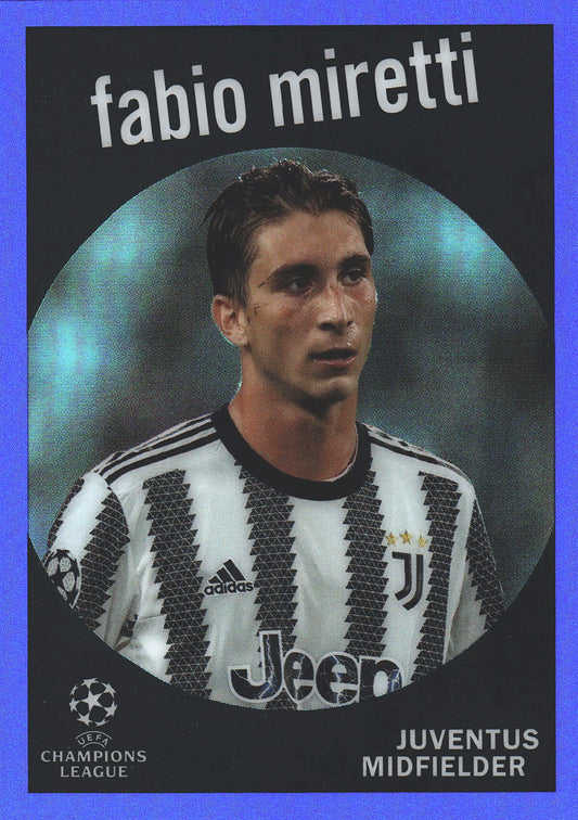 2022 Topps Chrome UCC 1959 Blue /150 Fabio Miretti #59-10 Juventus