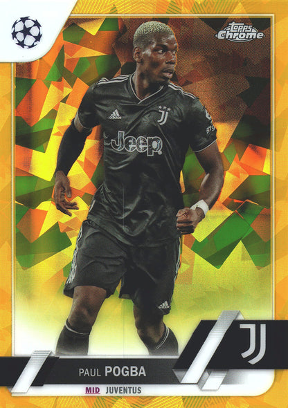 2022 Topps Chrome UCC Sapphire Gold /99 Paul Pogba #108 Juventus