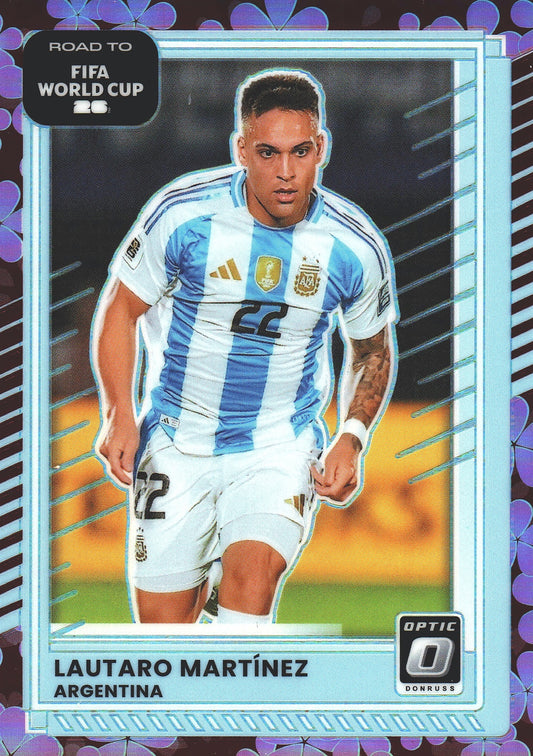 2025 Panini Donruss Optic World Cup Plum Blossom Lautaro Martínez #163 Argentina