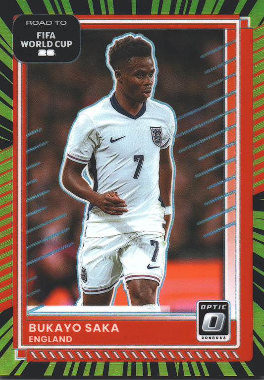 2025 Panini Donruss Optic World Cup Electricity /75 Bukayo Saka #65 England