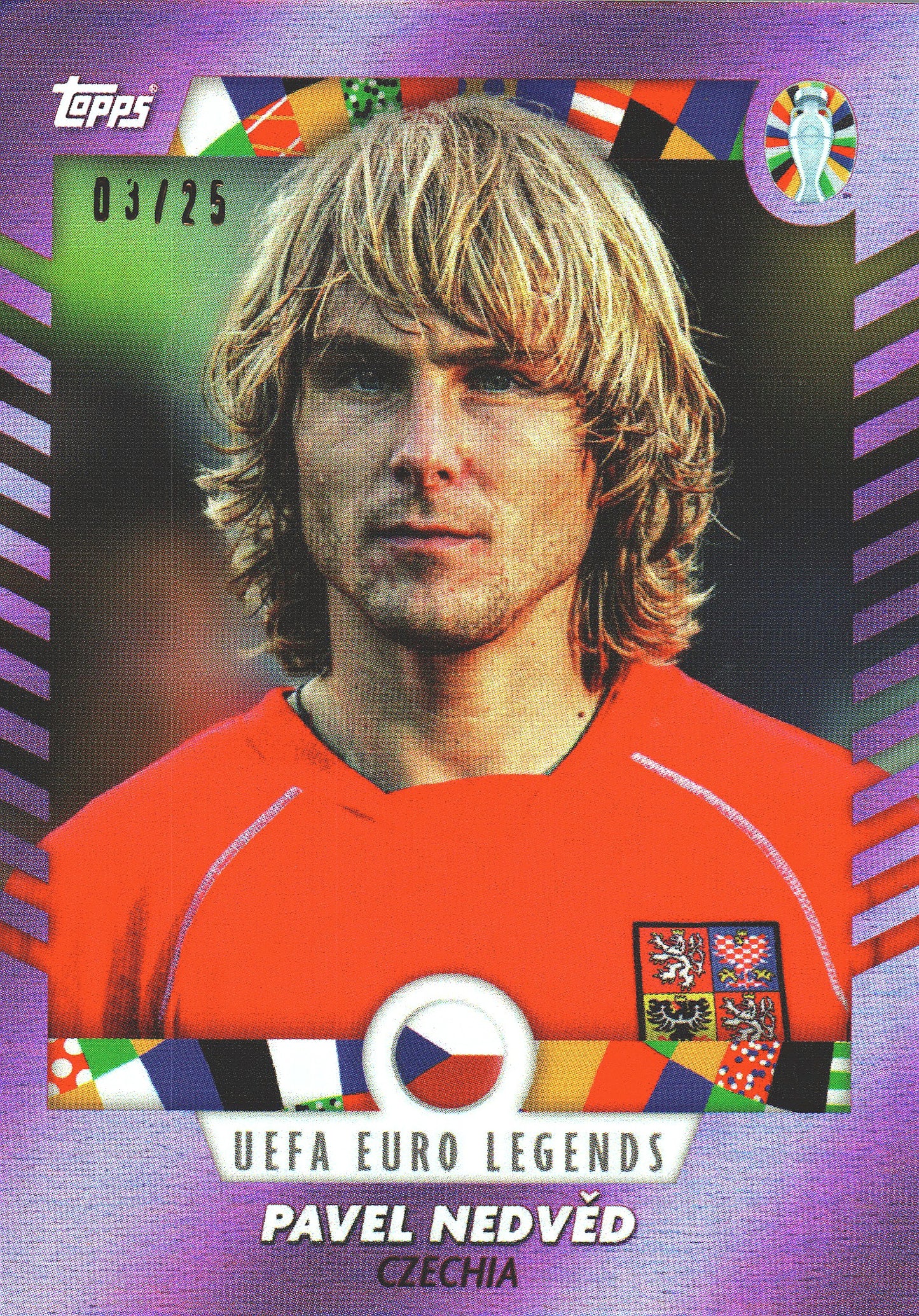 2024 Topps Curated Set Pink /25 Pavel Nedvěd Mourinho Legends Czech Republic