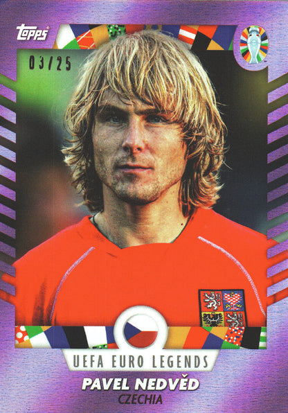 2024 Topps Curated Set Pink /25 Pavel Nedvěd Mourinho Legends Czech Republic