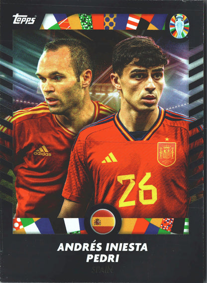 2024 Topps Curated Set Pedri / Andrés Iniesta Spain