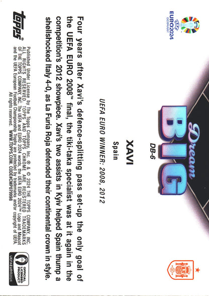 2024 Topps Chrome EURO Dream Big Xavi #DB-6 Spain