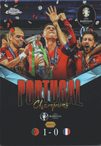 2024 Topps Chrome EURO Ultimate Showdown Portugal Champions 2016 #US-1