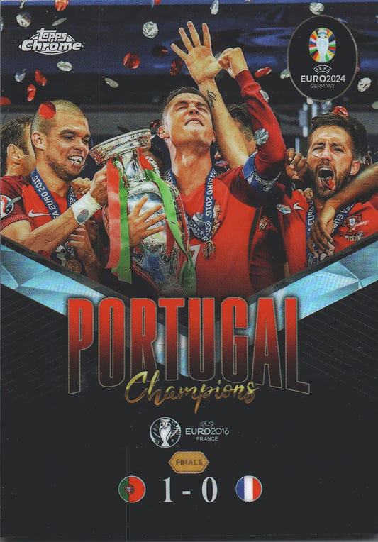 2024 Topps Chrome EURO Ultimate Showdown Portugal Champions 2016 #US-1