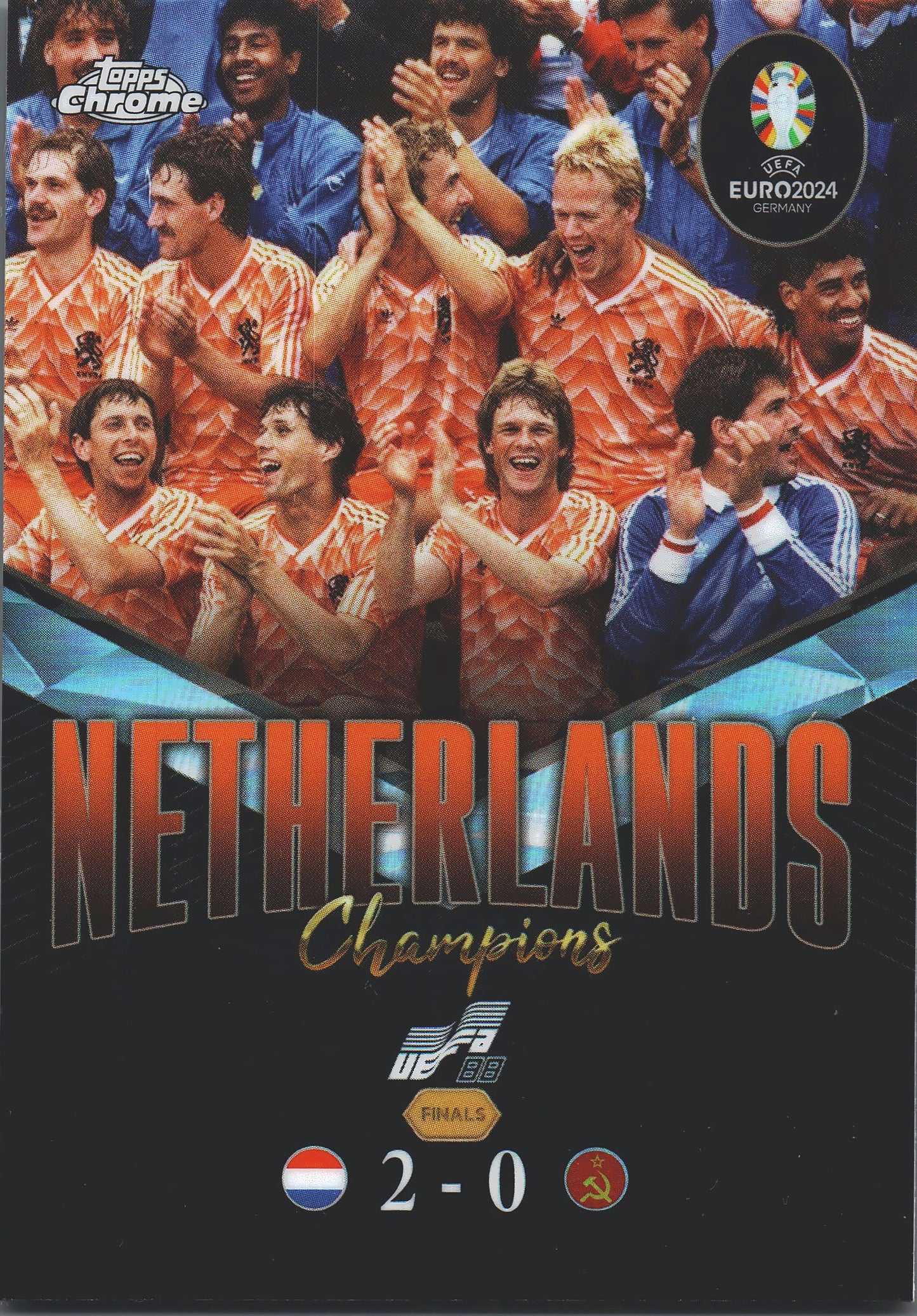 2024 Topps Chrome EURO Ultimate Showdown Netherlands Champions 1988 #US-3