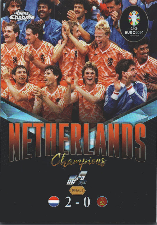 2024 Topps Chrome EURO Ultimate Showdown Netherlands Champions 1988 #US-3