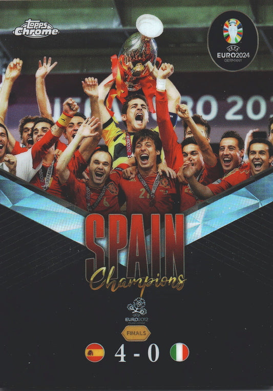 2024 Topps Chrome EURO Ultimate Showdown Spain Champions 2012 #US-5