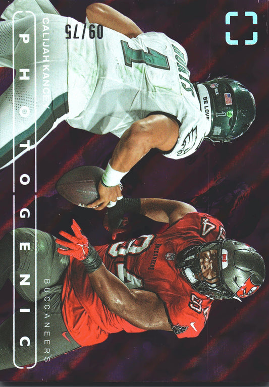2024 Panini Photogenic Calijah Kancey Pink /75 #48 Tampa Bay Buccaneers