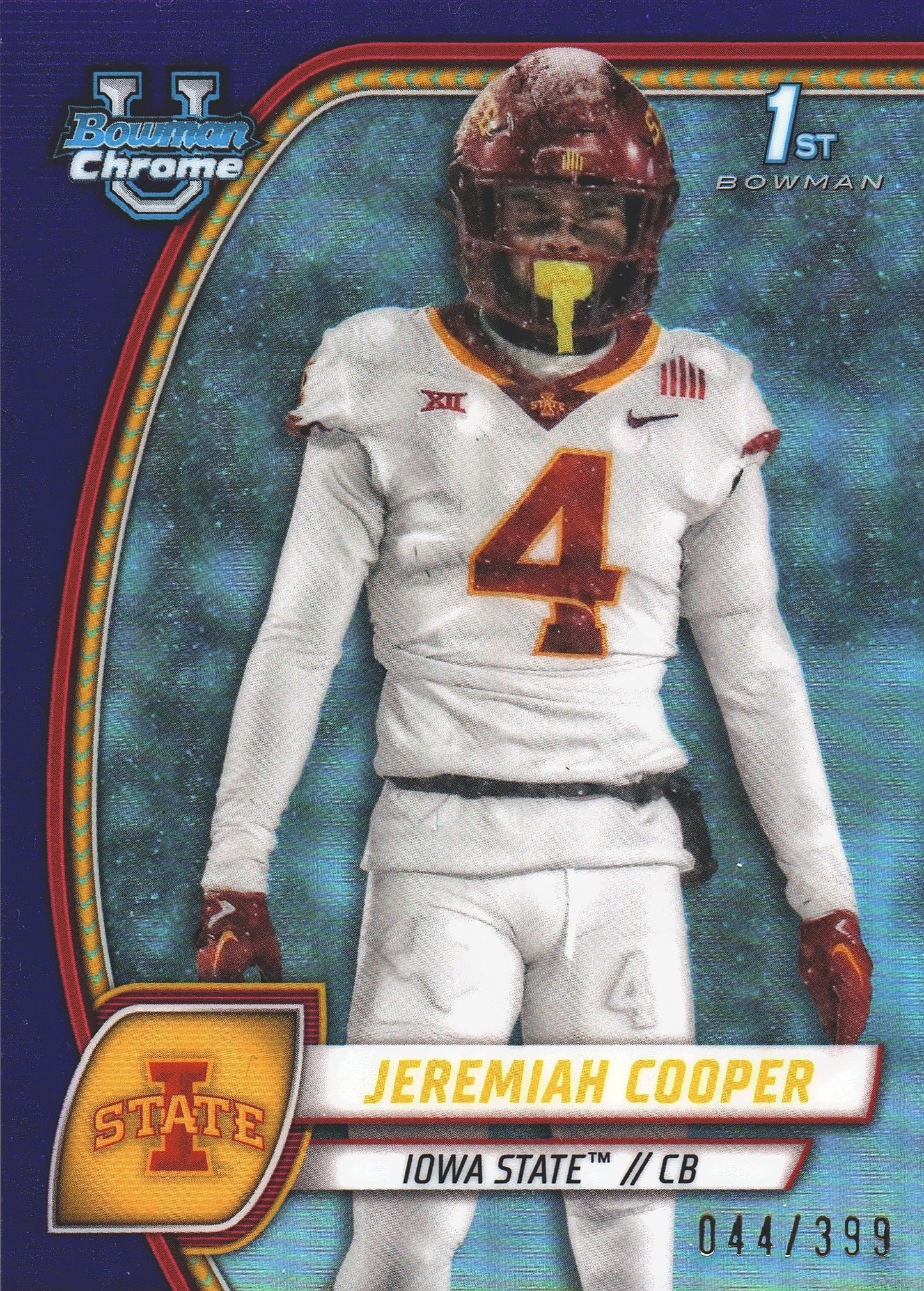 2024 Topps Bowman U Chrome Purple /399 Jeremiah Cooper #99 Iowa State Cyclones