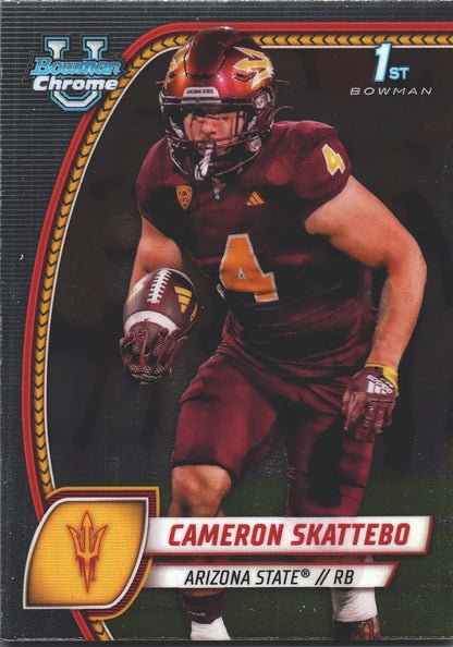 2024 Topps Bowman U Chrome 1st Cameron Skattebo #37 Arizona State Sun Devils