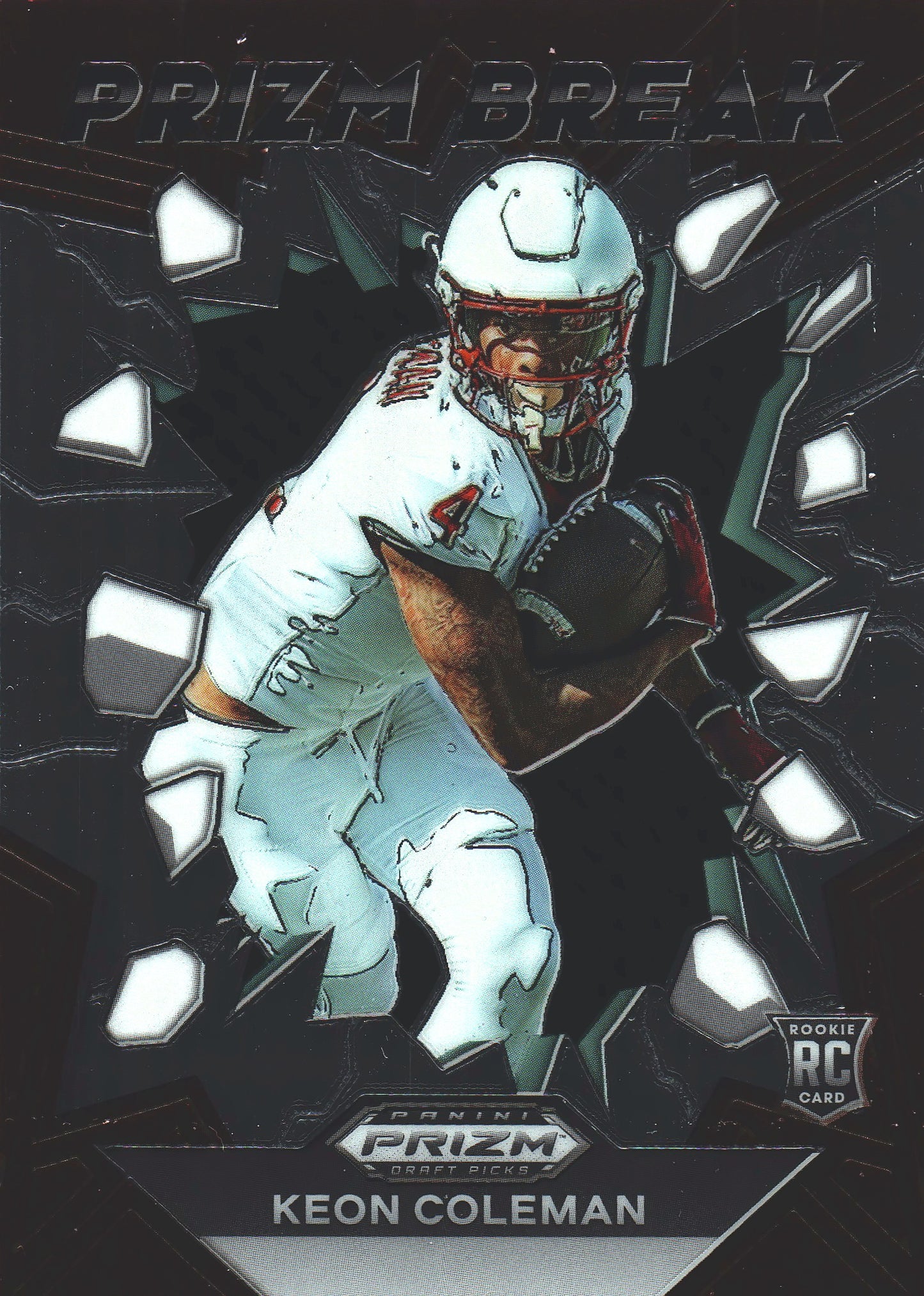 2024 Panini Prizm Draft Picks Prizm Break #PB-KCN Keon Coleman RC