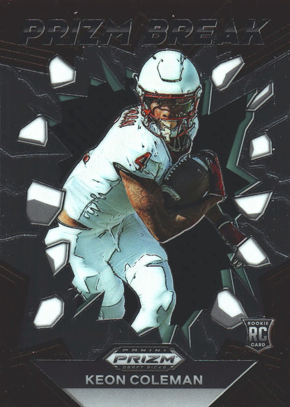2024 Panini Prizm Draft Picks Prizm Break #PB-KCN Keon Coleman RC