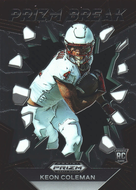 2024 Panini Prizm Draft Picks Prizm Break #PB-KCN Keon Coleman RC