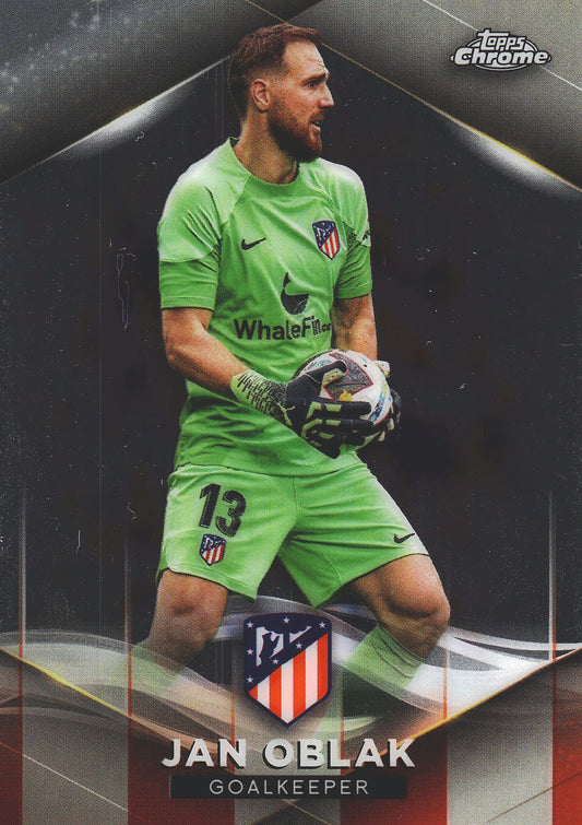 2022 Topps Chrome Set Jan Oblak /75 #1 Atlético de Madrid