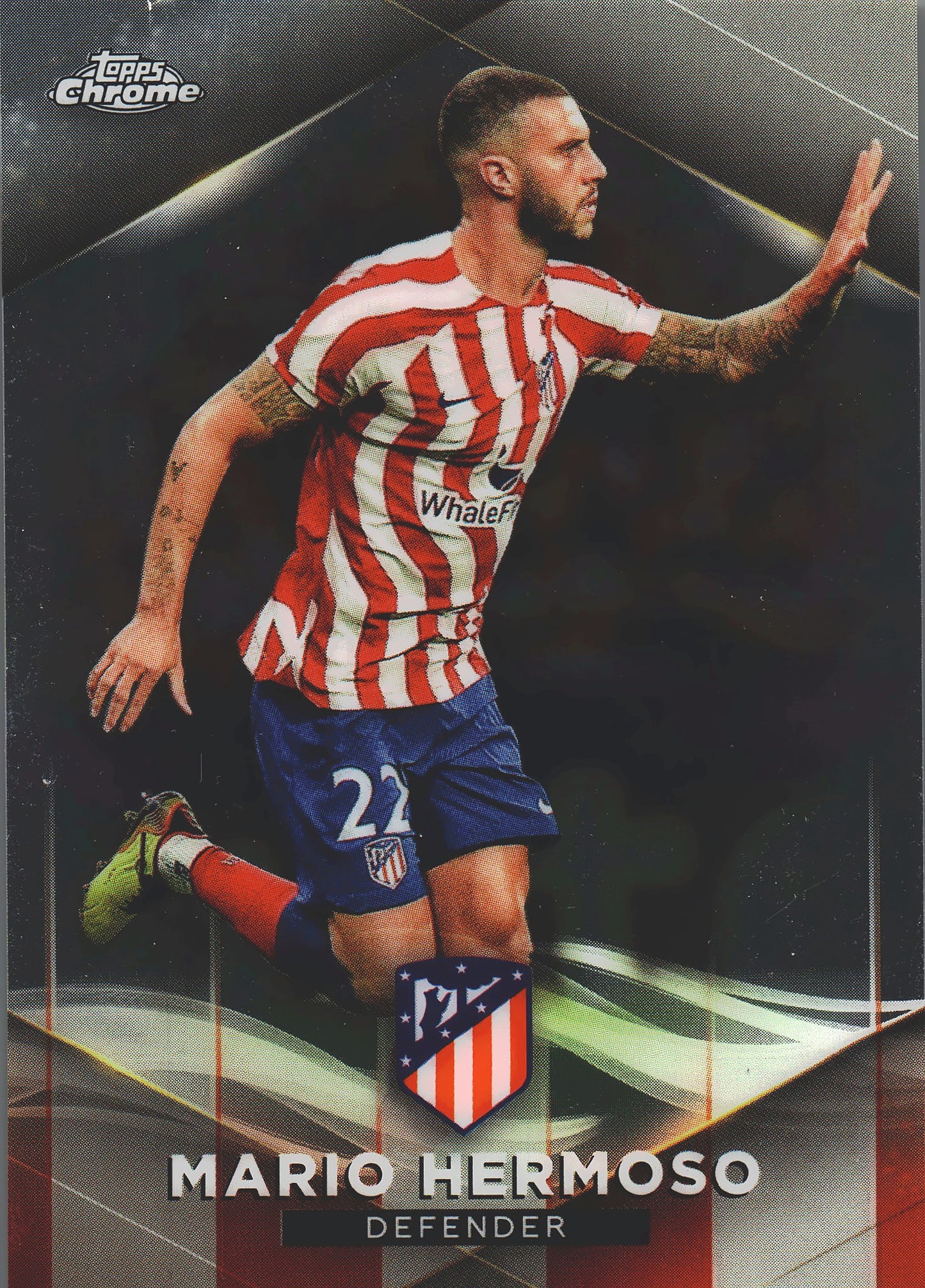 2022 Topps Chrome Set Mario Hermoso /75 #3 Atlético de Madrid