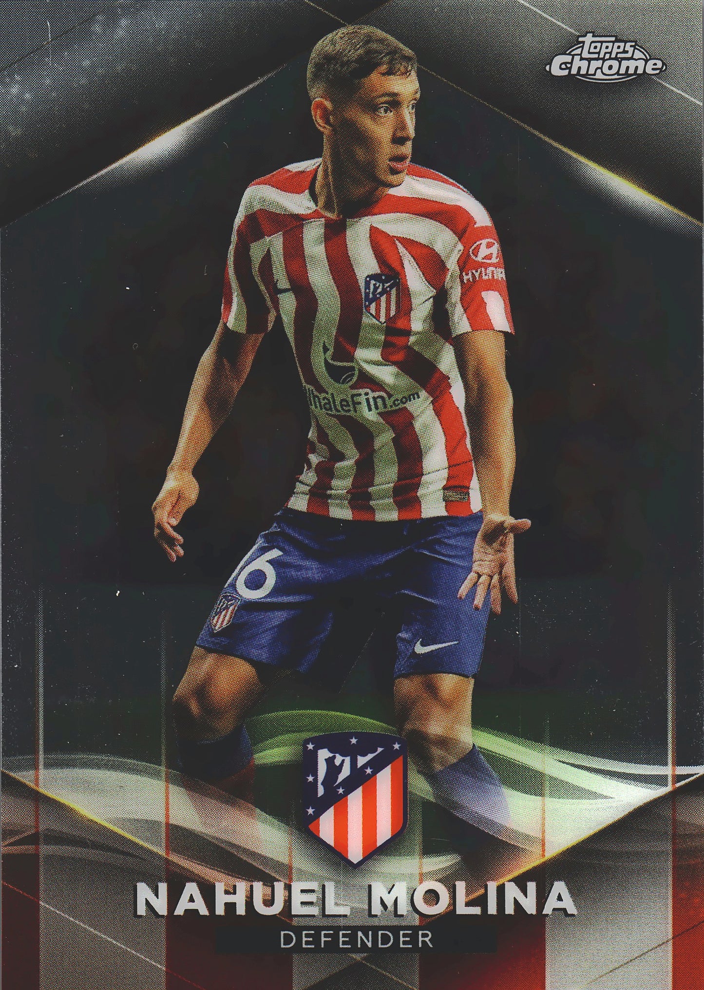 2022 Topps Chrome Set Nahuel Molina /75 #4 Atlético de Madrid