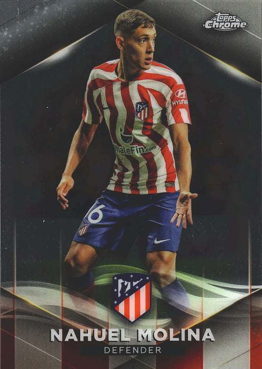2022 Topps Chrome Set Nahuel Molina /75 #4 Atlético de Madrid