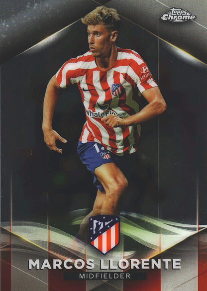 2022 Topps Chrome Set Marcos Llorente /75 #8 Atlético de Madrid