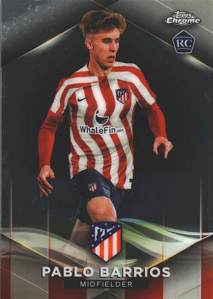 2022 Topps Chrome Set Pablo Barrios /75 #11 Atlético de Madrid