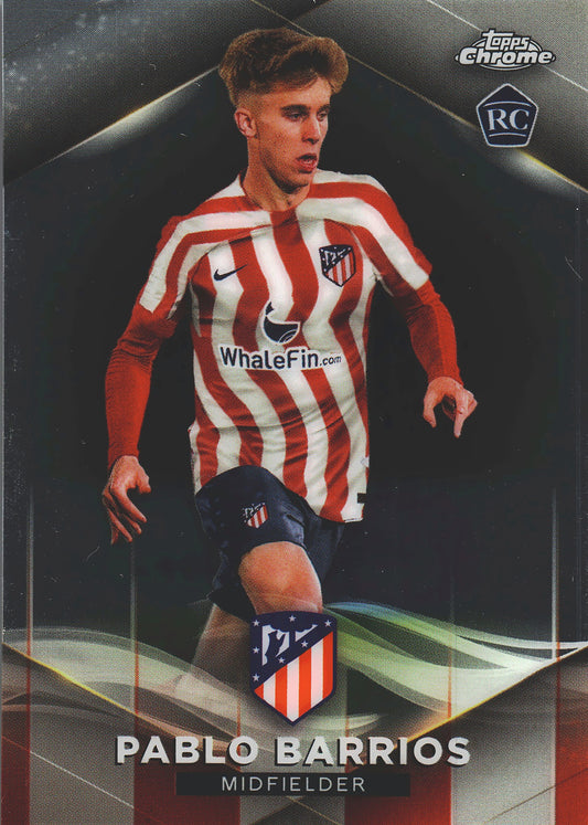 2022 Topps Chrome Set Pablo Barrios /75 #11 Atlético de Madrid
