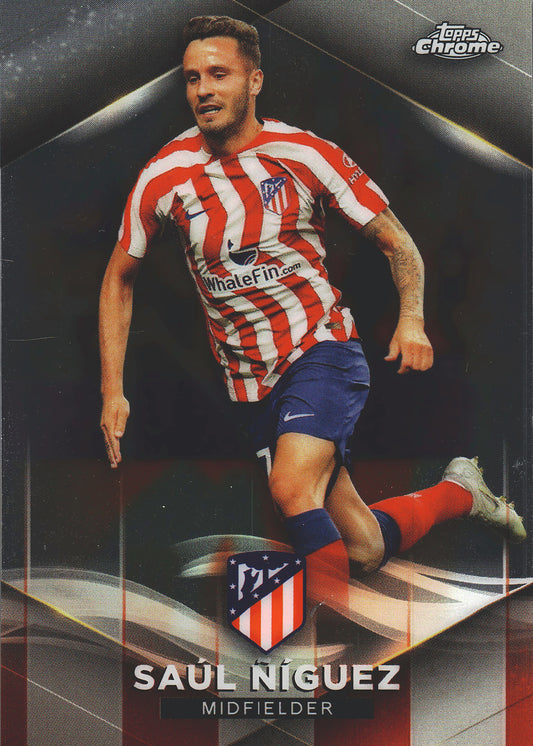 2022 Topps Chrome Set Saúl Ñíguez /75 #12 Atlético de Madrid