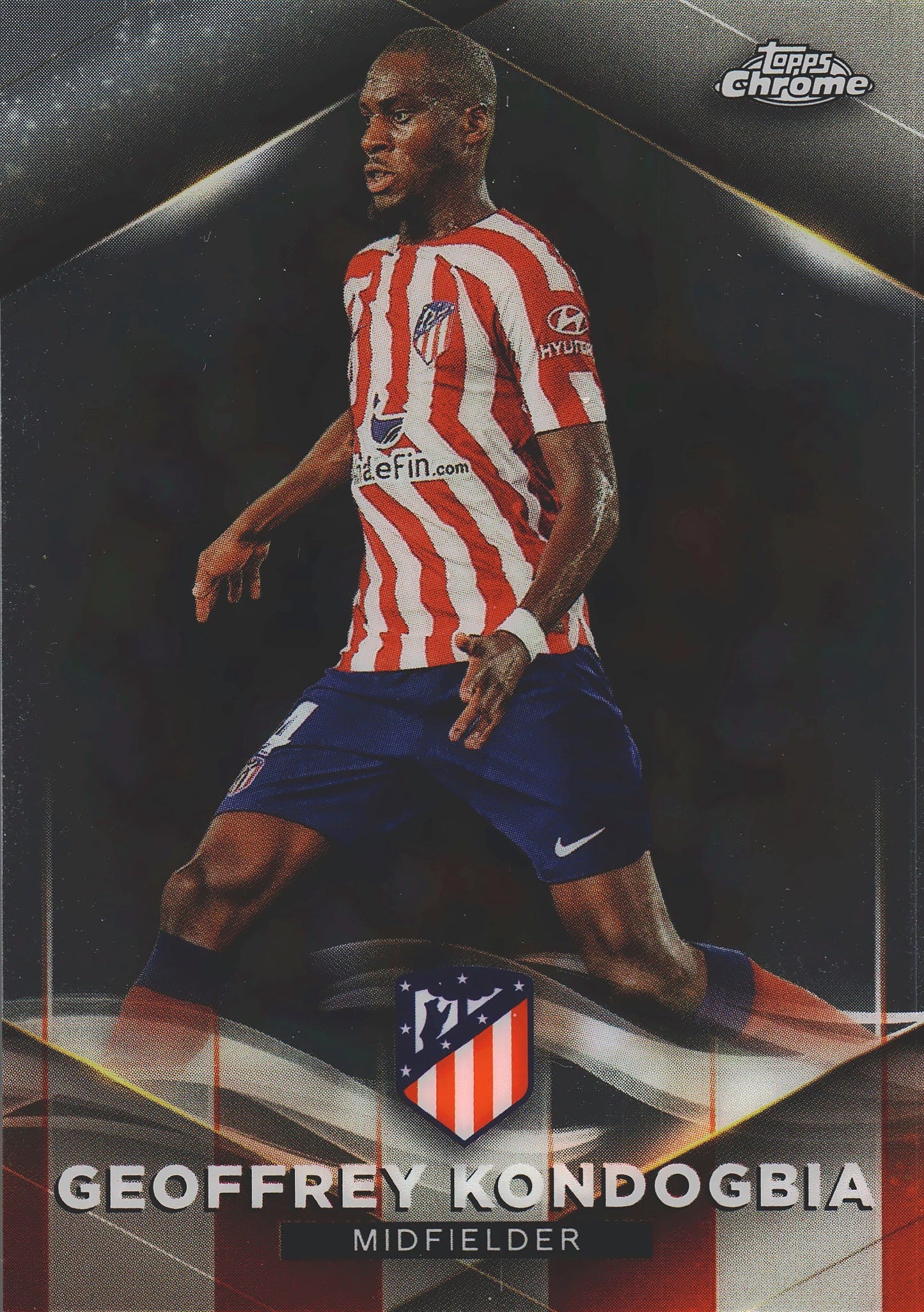 2022 Topps Chrome Set Geoffrey Kondogbia /75 #13 Atlético de Madrid