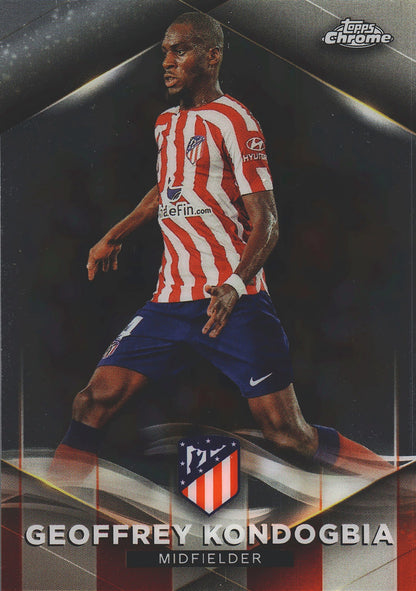 2022 Topps Chrome Set Geoffrey Kondogbia /75 #13 Atlético de Madrid