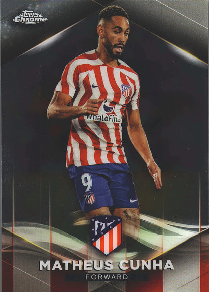 2022 Topps Chrome Set Matheus Cunha /75 #19 Atlético de Madrid