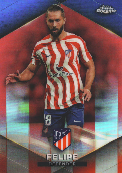 2022 Topps Chrome Set Felipe Red /25 #20 Atlético de Madrid