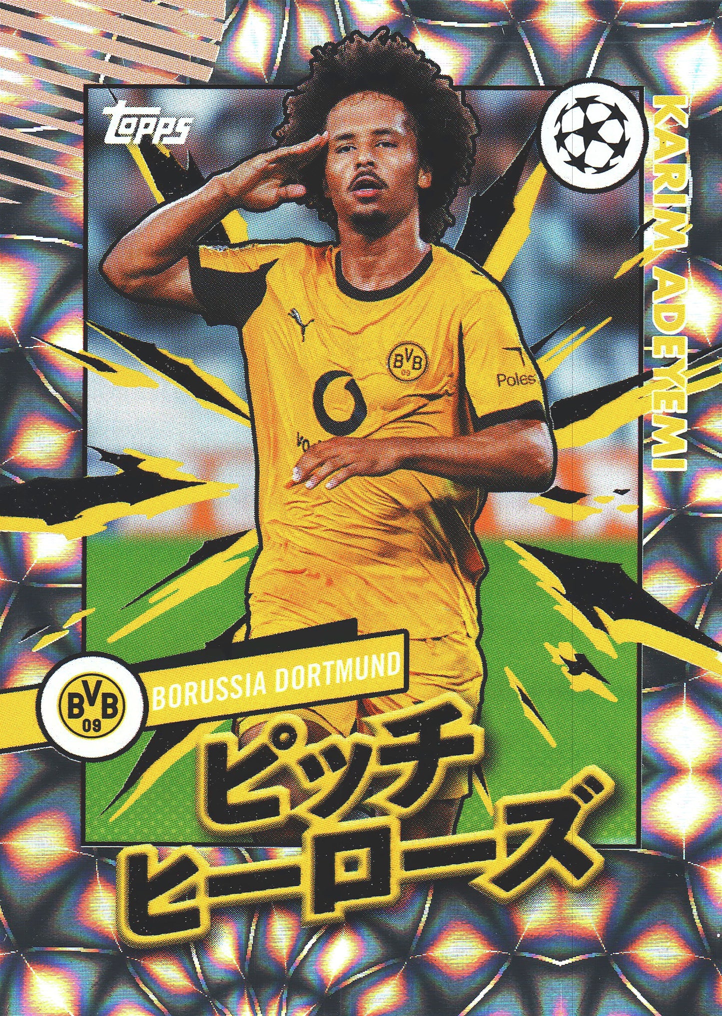 2025 Topps Flagship UCC Japan Pitch Heroes Karim Adeyemi #PH-14 Borussia Dortmund