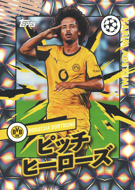 2025 Topps Flagship UCC Japan Pitch Heroes Karim Adeyemi #PH-14 Borussia Dortmund