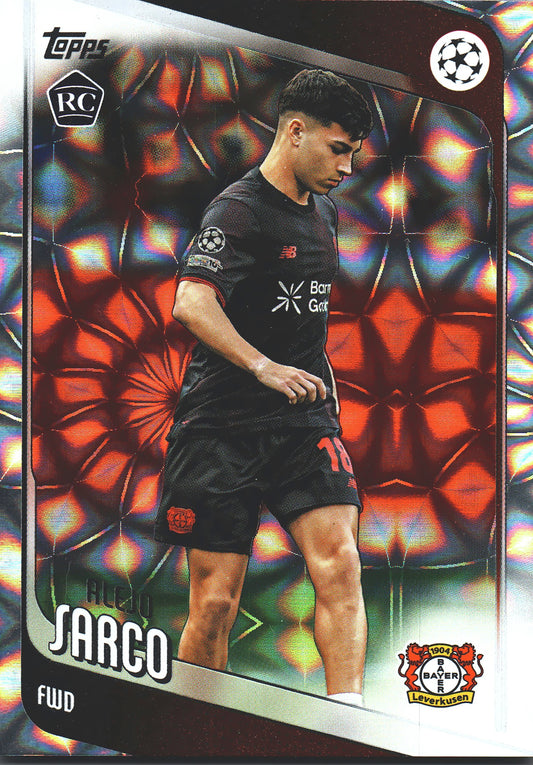 2025 Topps Flagship UCC Japan Sunflowers Alejo Sarco RC #44 Bayer 04 Leverkusen