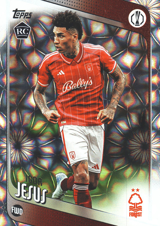 2025 Topps Flagship UCC Japan Sunflowers Igor Jesus RC #161 Nottingham Forest