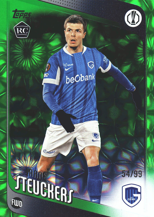 2025 Topps Flagship UCC Japan Green Sunflowers /99 Jarne Steuckers #126 KRC Genk