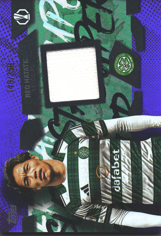 2025 Topps Flagship UCC Patch Purple /250 Reo Hatate #TSR-RIO Celtic FC
