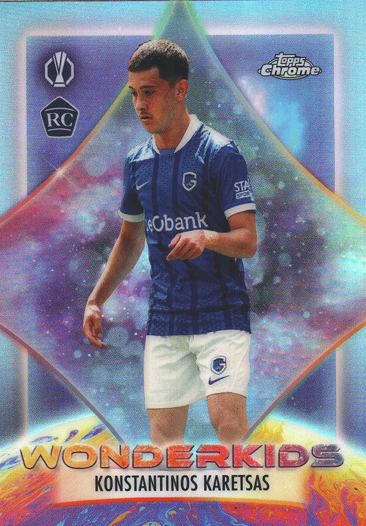 2025 Topps Chrome UCC Wonderkids Konstantinos Karetsas #WK-12 Genk