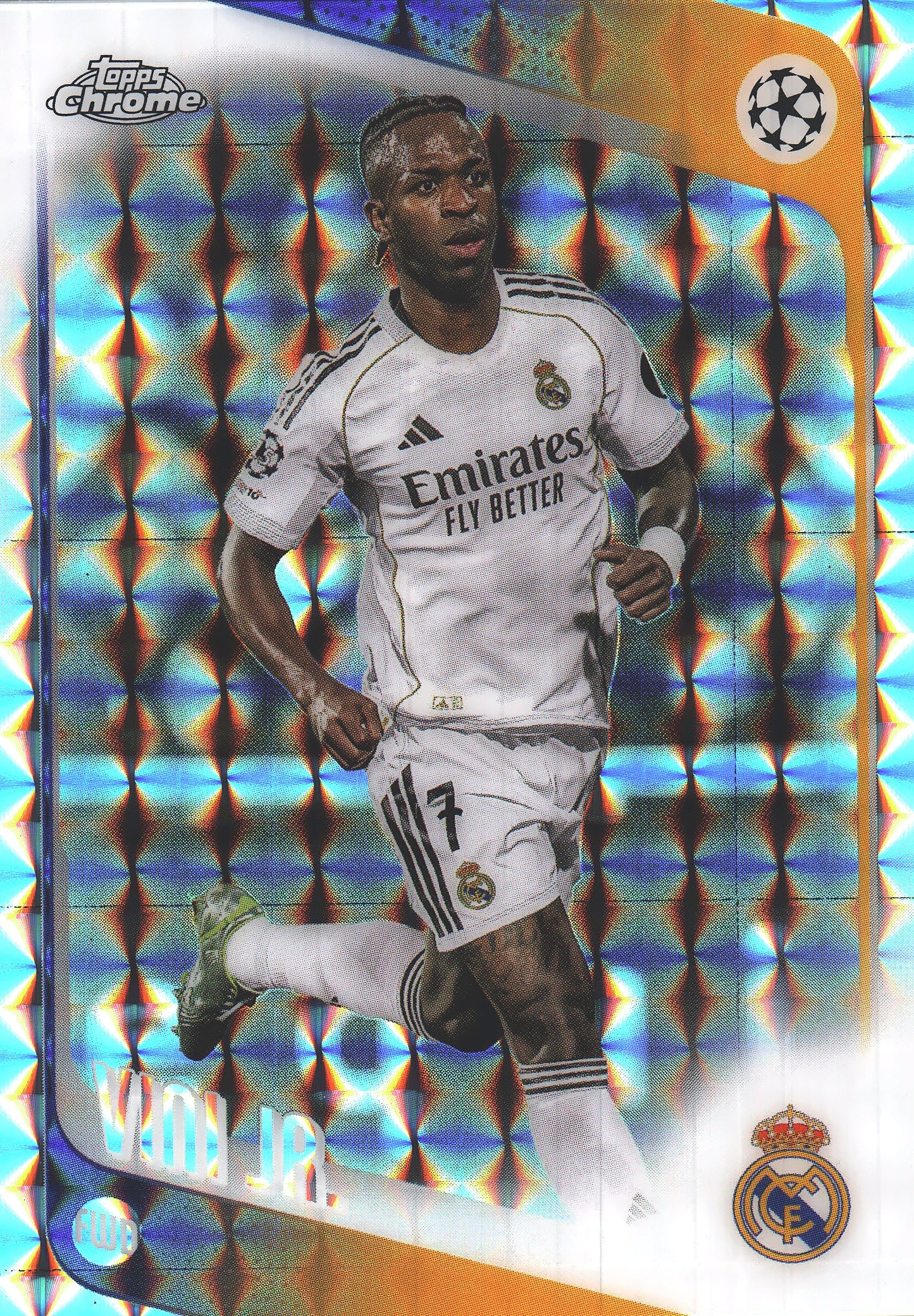 2025 Topps Chrome UCC Geometric Vini Jr. #114 Real Madrid