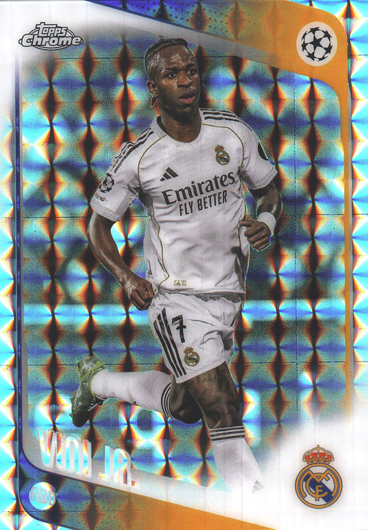 2025 Topps Chrome UCC Geometric Vini Jr. #114 Real Madrid
